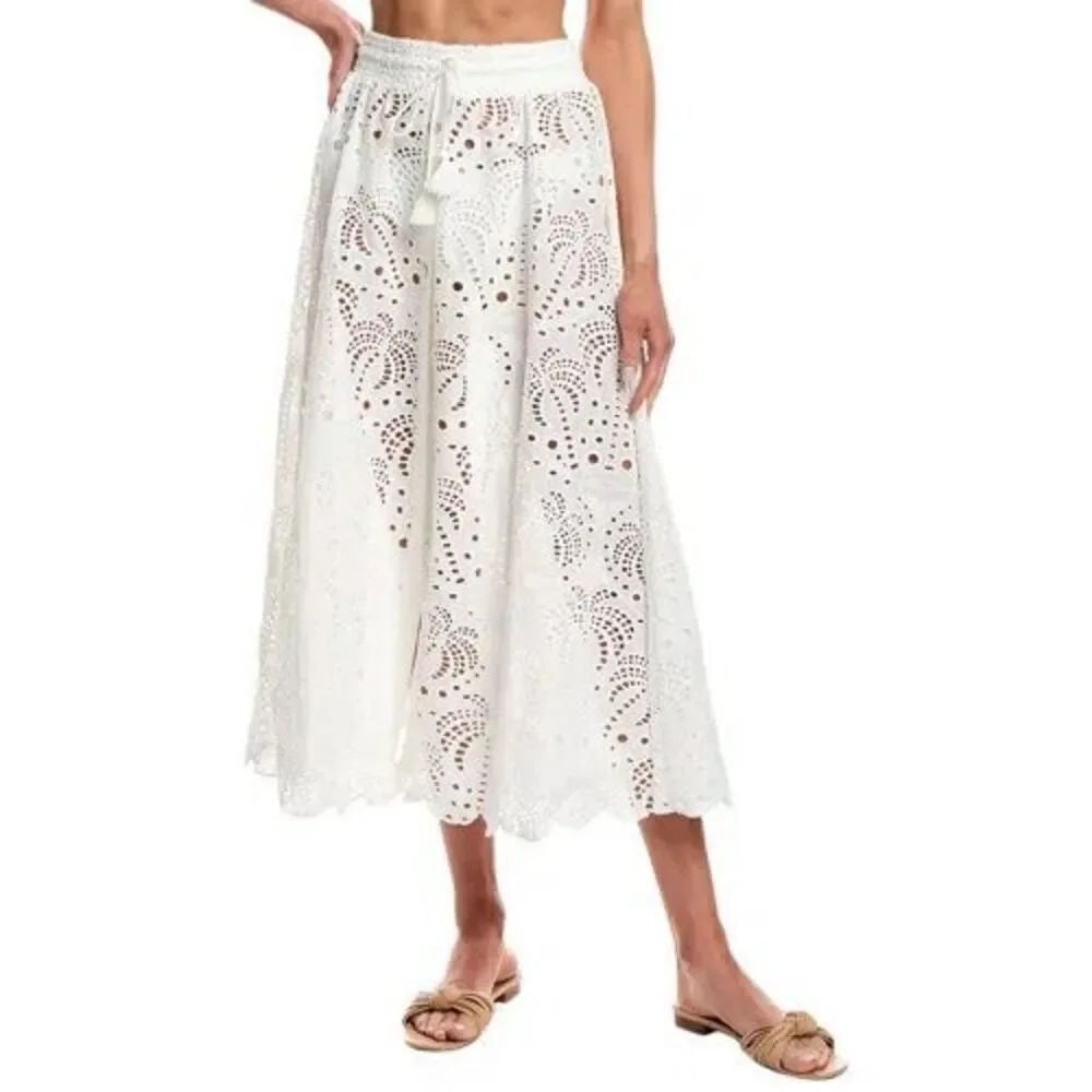 FARM RIO Eyelet Maxi Skirt $230